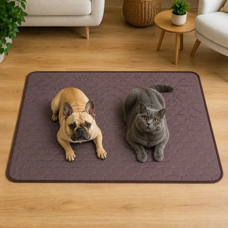 Tapis rafraîchissant Frimouf coloris marron